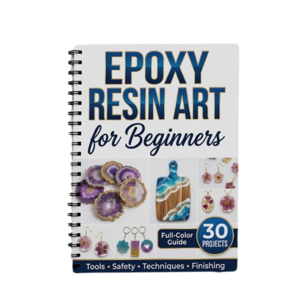 Resin Art Tutorial - ステップバイステップ エポキシ樹脂アートハンドブック イラスト付き 30 プロジェクト エッセンシャルガイドノートブック