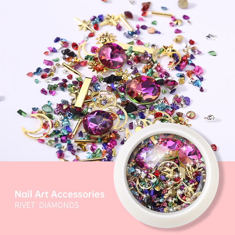 Resin Art Phone Case - 樹脂石ジュエリー金属リベットダイヤモンドエポキシ樹脂充填アクセサリー DIY イヤリングペンダント電話ケースネイルアート装飾