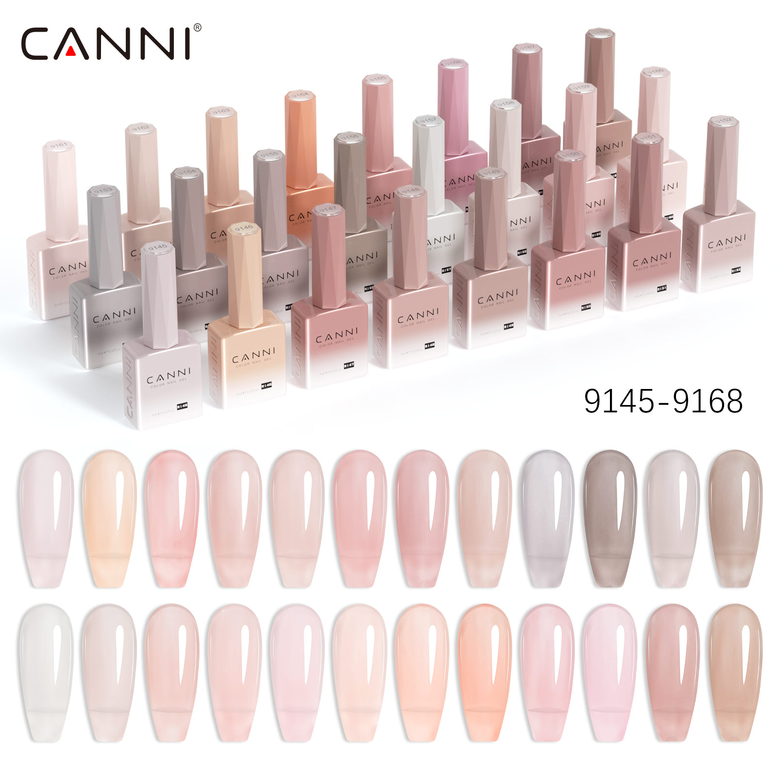 Resin Art Uv Light - CC7 CANNI ネイルジェルポリッシュ 9ml TPOフリー ジェリーピンク