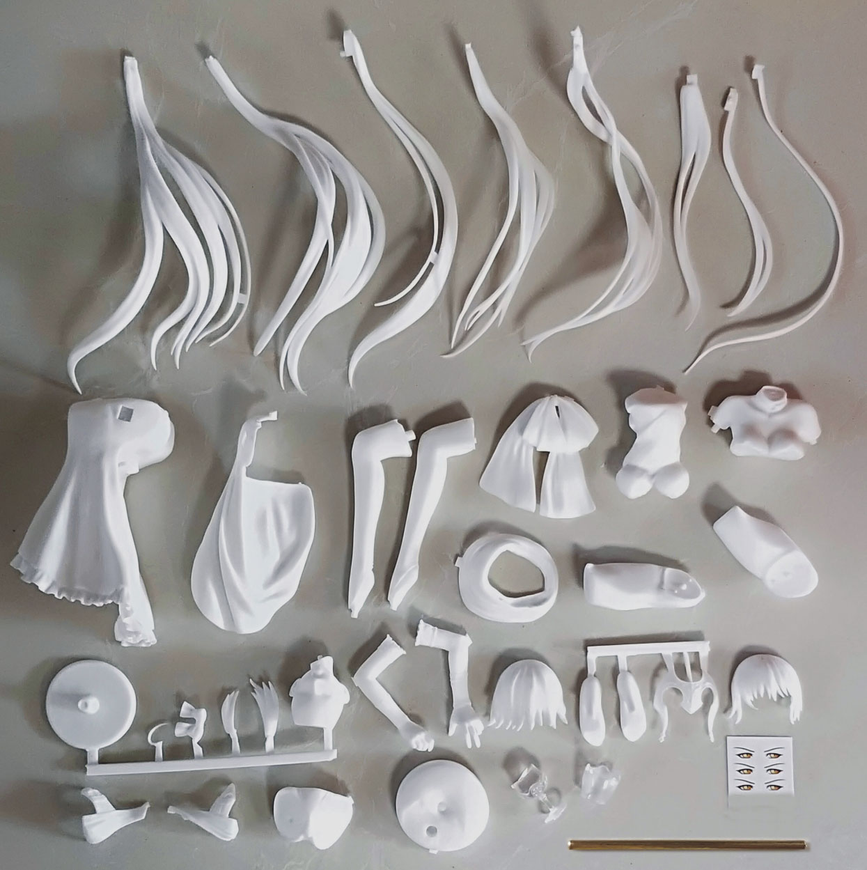 Resin Art Online - アニメディナーガウンジャンヌダルクソードアートオンラインキットかわいい樹脂 GK DIY ホワイトアセンブリ GK モデル像おもちゃ人形コレクション