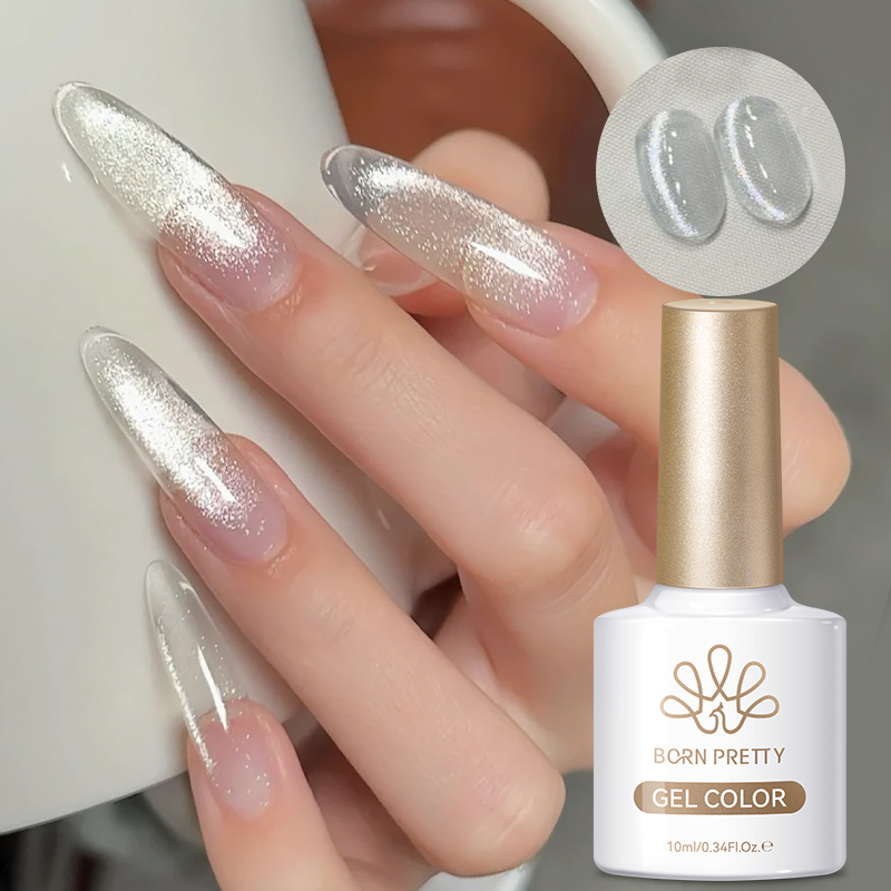 Resin Art Uv Light - BORN PRETTY 10ml スーパーシャインシルバーキャットマグネティックジェルポリッシュ グリッターマグネティック効果 UV/LEDランプが必要