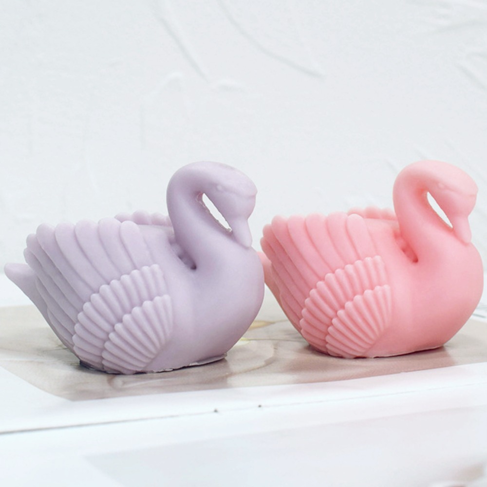 Resin Art Gift For Wedding - ホワイトスワンシリコンキャンドルモールド,鳥の動物の石鹸,樹脂,チョコレート,結婚式のケーキの装飾,芸術的な装飾,サイガス