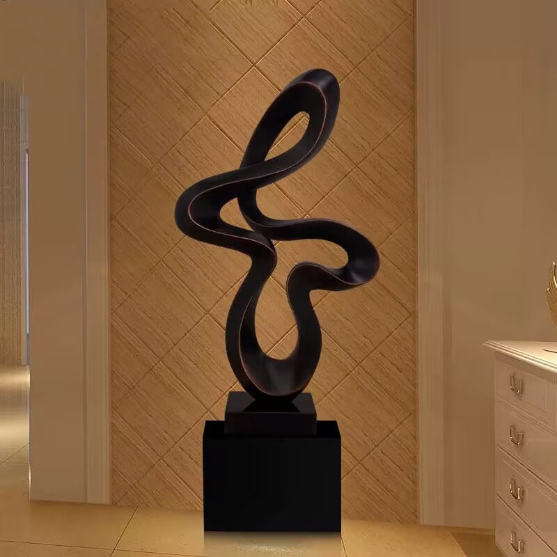 Resin Art Decoration Items - 大型抽象彫刻装飾ホテルロビーリビングルームアート装飾デスクトップ装飾家の装飾アイテムオフィスアクセサリー