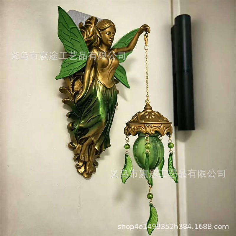 19 センチメートル樹脂マーメイドウォールランプナイトライト - Resin Art Lamp のレビューと価格