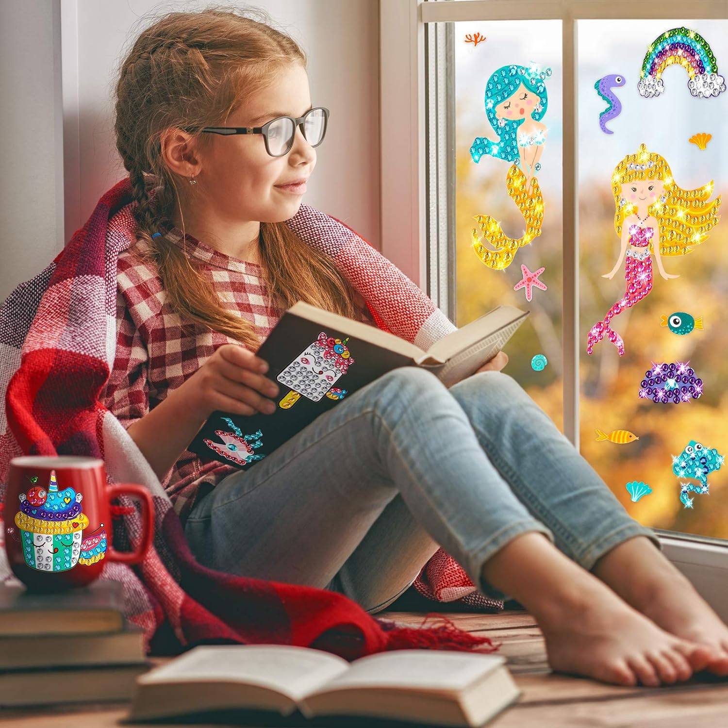 子供のための5Dダイヤモンド絵画ステッカーキット,漫画のパタ - Resin Art Sticker のレビューと価格