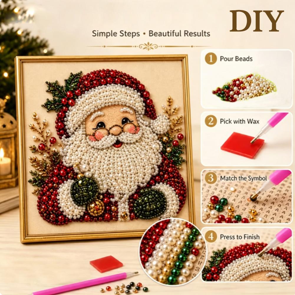 クリスマス サンタクロース パールアート DIYキット 額入 - Resin Art Craft のレビューと価格