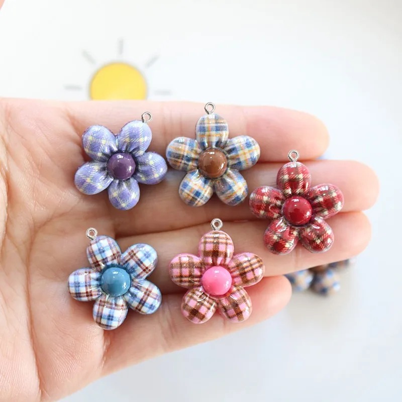 10 個甘い花平面樹脂ペンダントジュエリー所見用アクセサリー - Resin Art Craft のレビューと価格