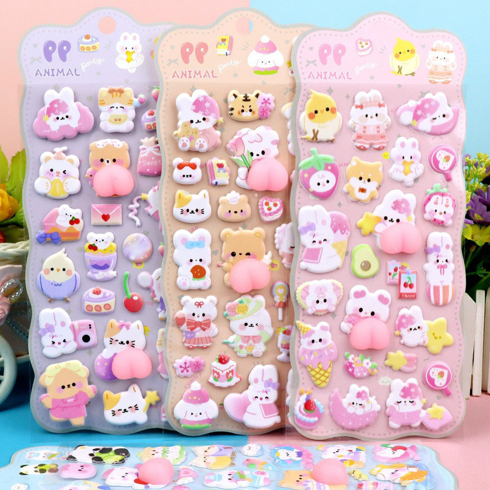 2/4枚入り 3D ソフト キュートなお尻 3D漫画風動物ス - Resin Art Phone Case のレビューと価格