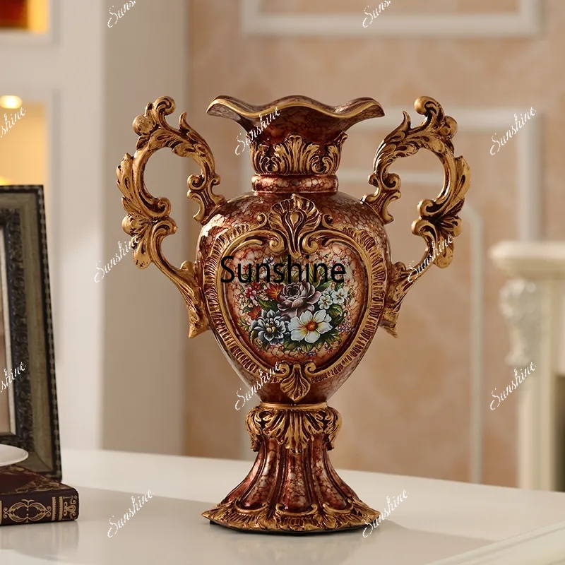 ヨーロッパの豪華な宮殿樹脂製花瓶装飾品、家の部屋のデスクトッ - Resin Art Gift For Wedding のレビューと価格