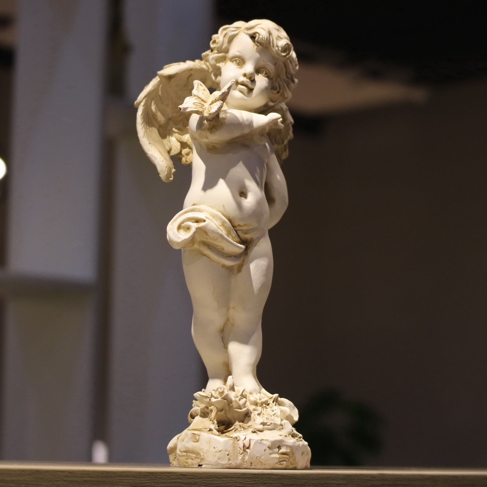 レトロ樹脂天使の置物 29 センチメートル家の中庭の装飾アー - Resin Art Gift For Wedding のレビューと価格