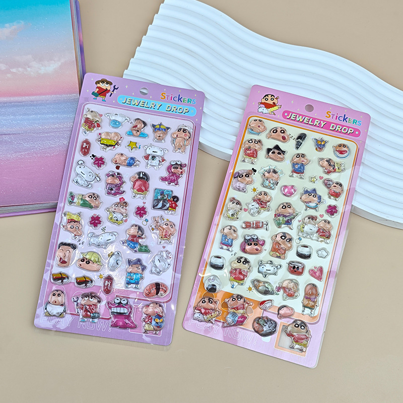 クレヨンしんちゃん漫画3Dレジンステッカーかわいい立体デカー - Resin Art Phone Case のレビューと価格