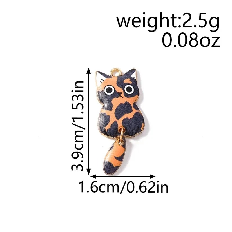 10 個 16 × 39 ミリメートルかわいい漫画猫樹脂チャ - Resin Art Craft のレビューと価格
