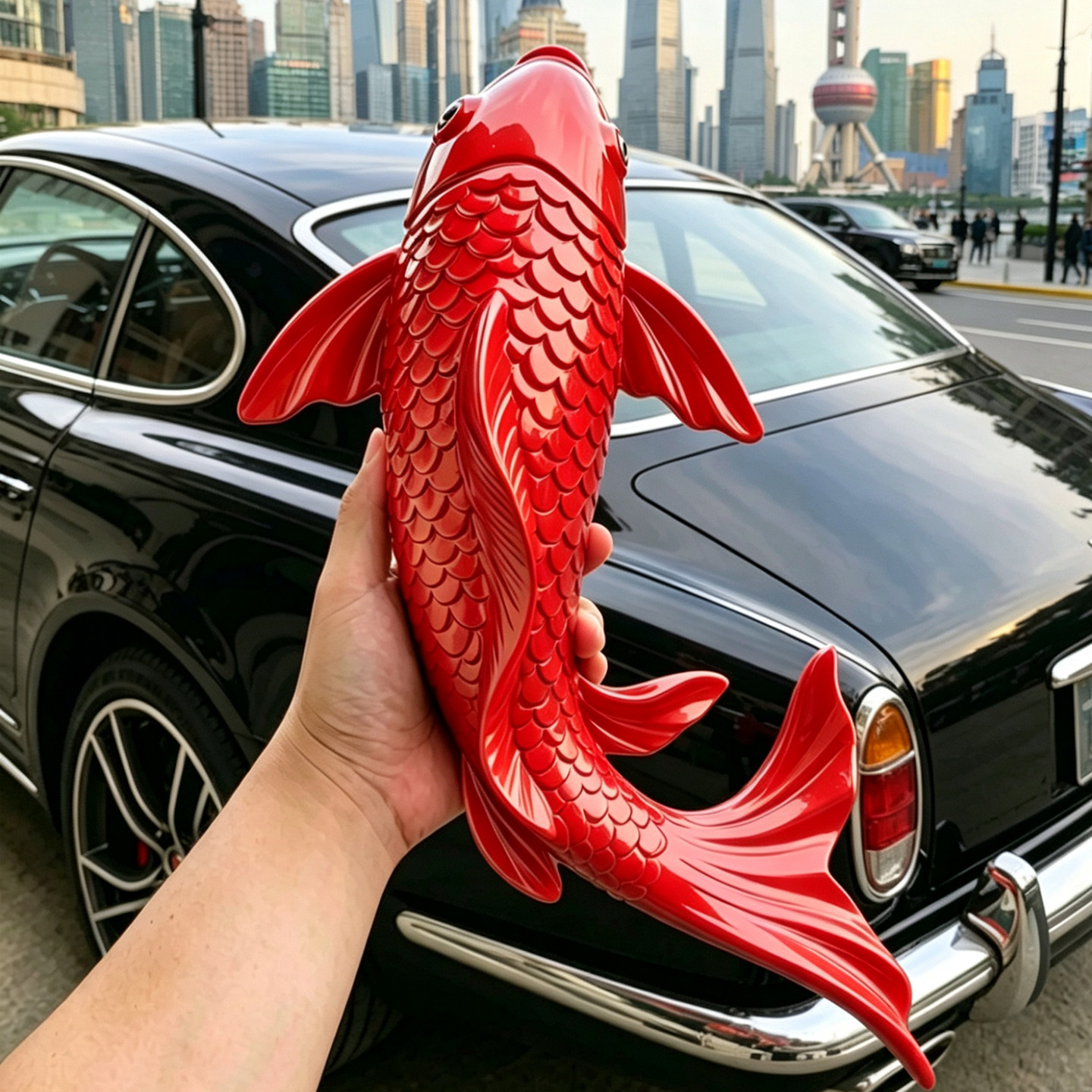 幸運の鯉魚3D壁飾り、樹脂製立体鯉壁掛け、創造的な富風水ホー - Resin Art Sticker のレビューと価格