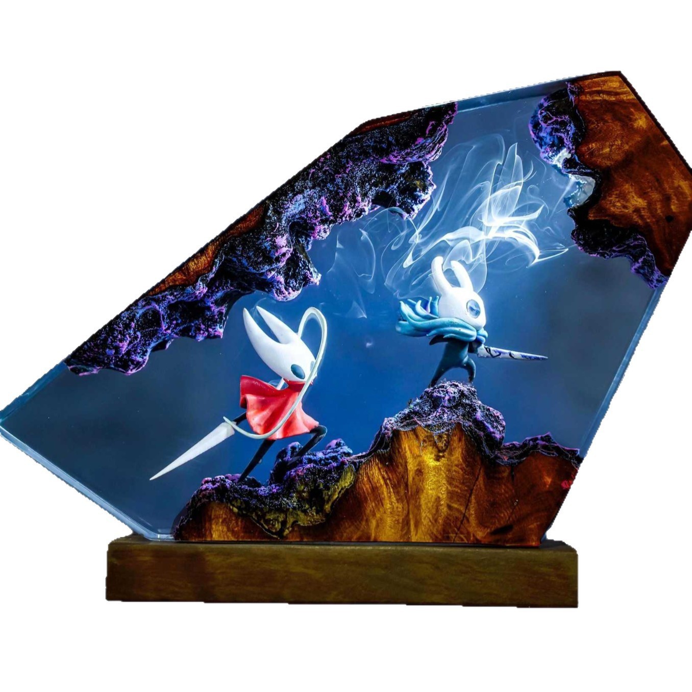 樹脂製騎士ランプナイトライトエポキシデスクオーナメント昆虫戦 - Resin Art Lamp のレビューと価格