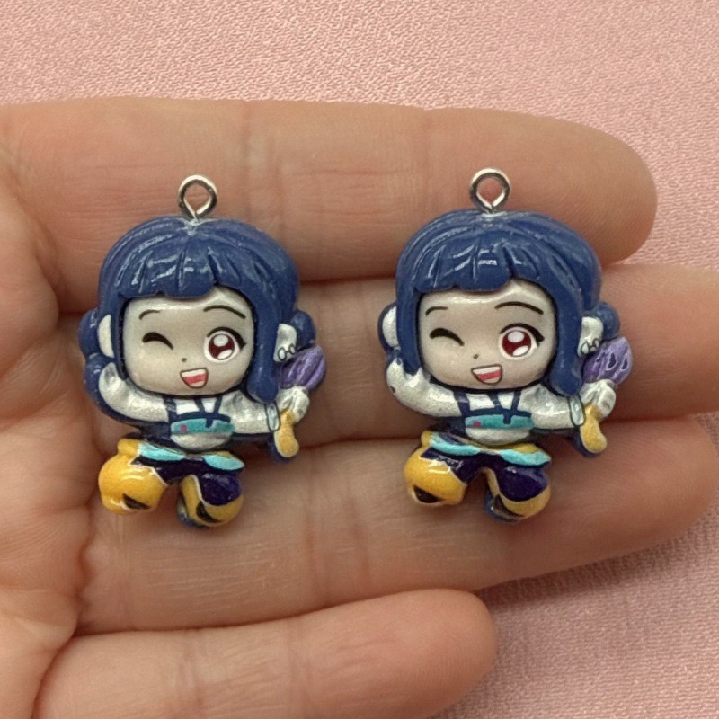 10個入り樹脂製漫画ペンダント、DIYジュエリー製作イヤリン - Resin Art Store のレビューと価格