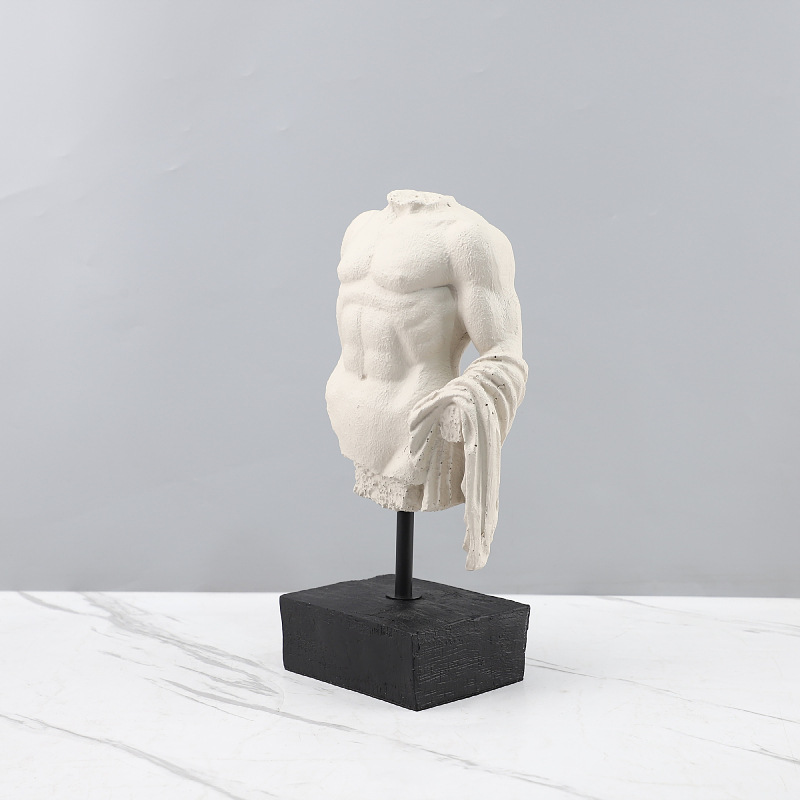北欧風クリエイティブな半身彫刻オーナメント ミニマリスト樹脂 - Resin Art Decoration Items のレビューと価格