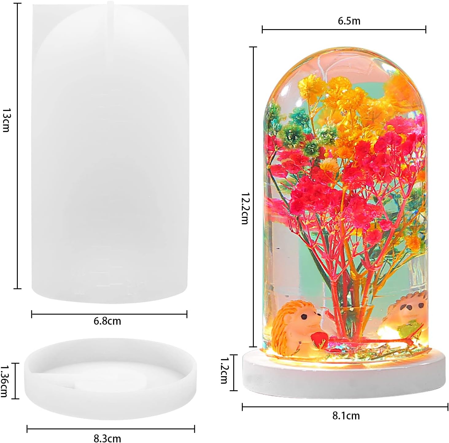 DIY クリスタルエポキシ樹脂モールド Led ナイトライト - Resin Art Lamp のレビューと価格