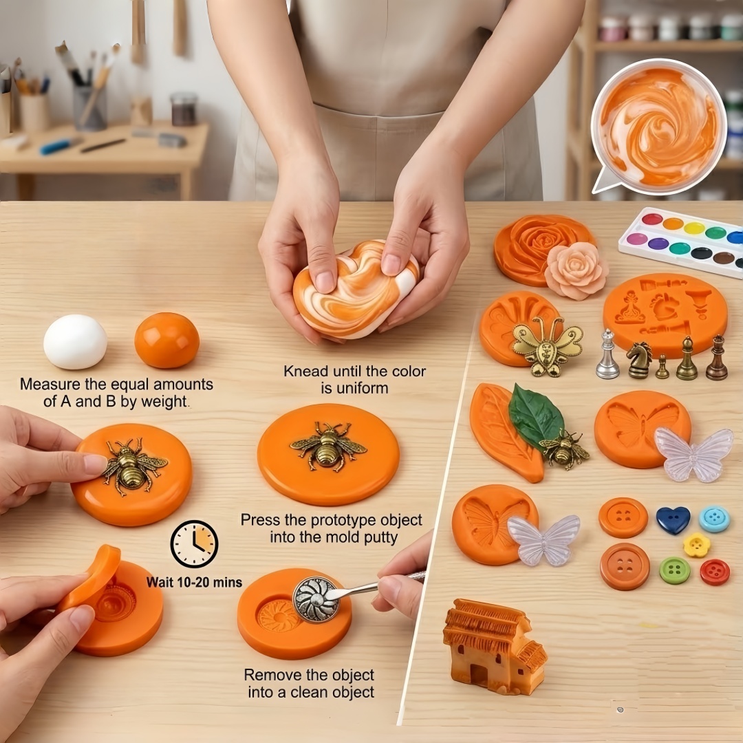 シリコンパテ DIY クラフトセット 柔軟で長持ちする樹脂ア - Resin Art Craft のレビューと価格