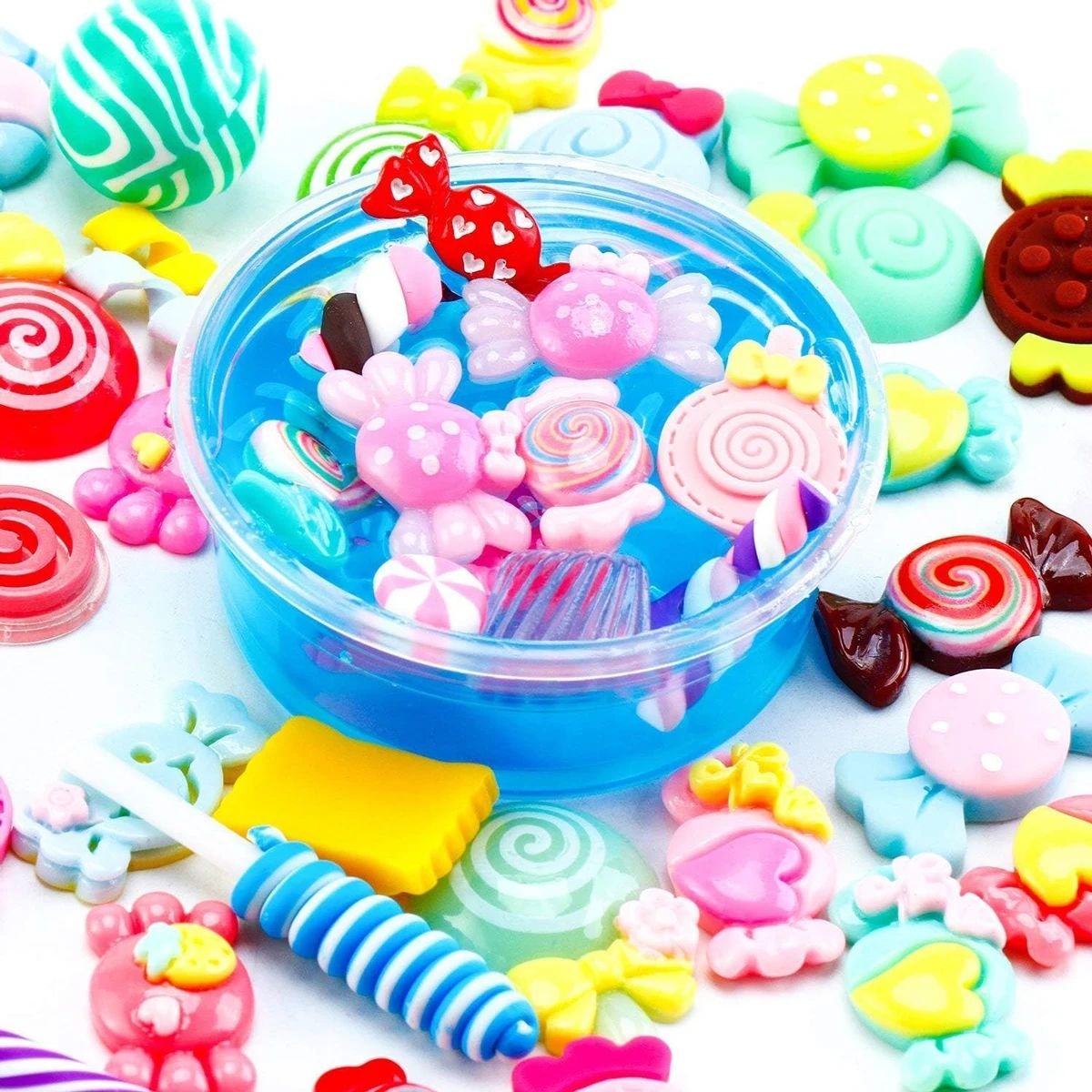 ミックスレジンスイーツフラットバックスライムチャームセット、 - Resin Art Craft のレビューと価格