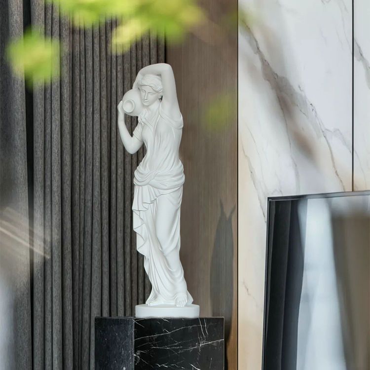 石膏像の芸術装飾品、ヨーロッパのレトロな人物像、樹脂彫刻、庭 - Resin Art Sculptures のレビューと価格