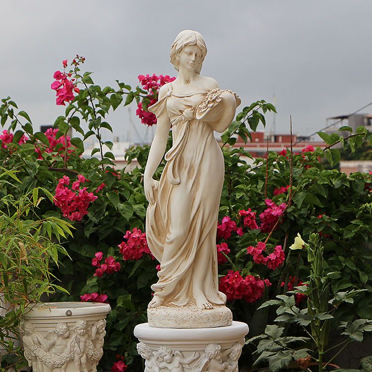石膏像の芸術装飾品、ヨーロッパのレトロな人物像、樹脂彫刻、庭 - Resin Art Sculptures のレビューと価格