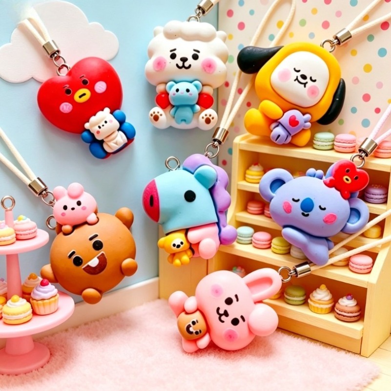 7 個 BT21 樹脂漫画チャーム DIY アクセサリークラ - Resin Art Store のレビューと価格