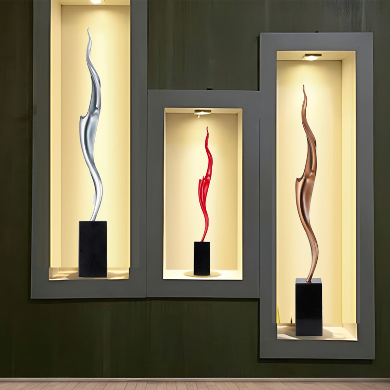 抽象芸術彫刻、細身の垂直型高ポーチ装飾、軽やかな高級感、ハイ - Resin Art Meaning のレビューと価格