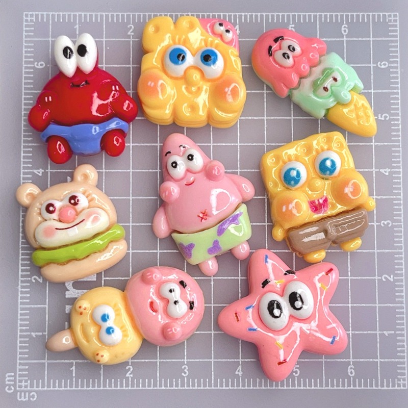 8個入り カワイイ スポンジボブ スクエアパンツ シリーズ  - Resin Art Phone Case のレビューと価格