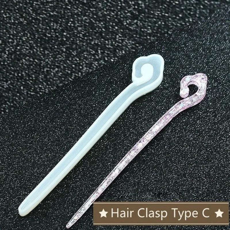 新しい透明ヘアピンシリコーン特殊金型樹脂 DIY ヘアジュエ - Resin Art Store のレビューと価格
