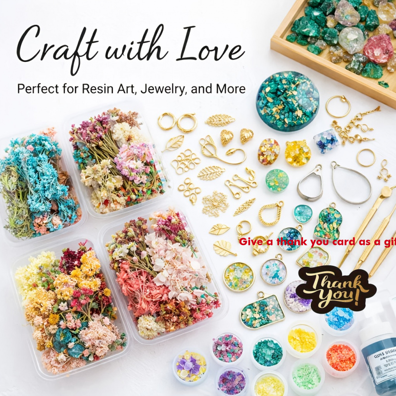 10箱入りミックスドライフラワーブーケセット - 既製の人工 - Resin Art Gift For Wedding のレビューと価格