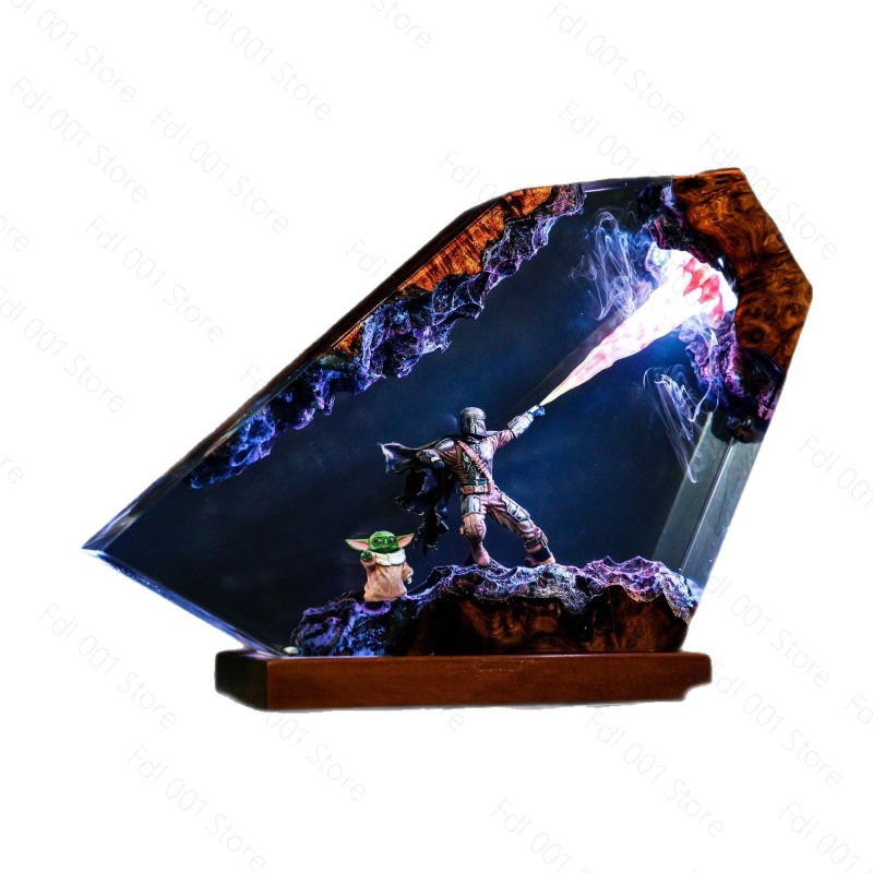 レジンアートランプクラフト樹脂完成品、精巧な家の装飾品 - Resin Art Lamp のレビューと価格