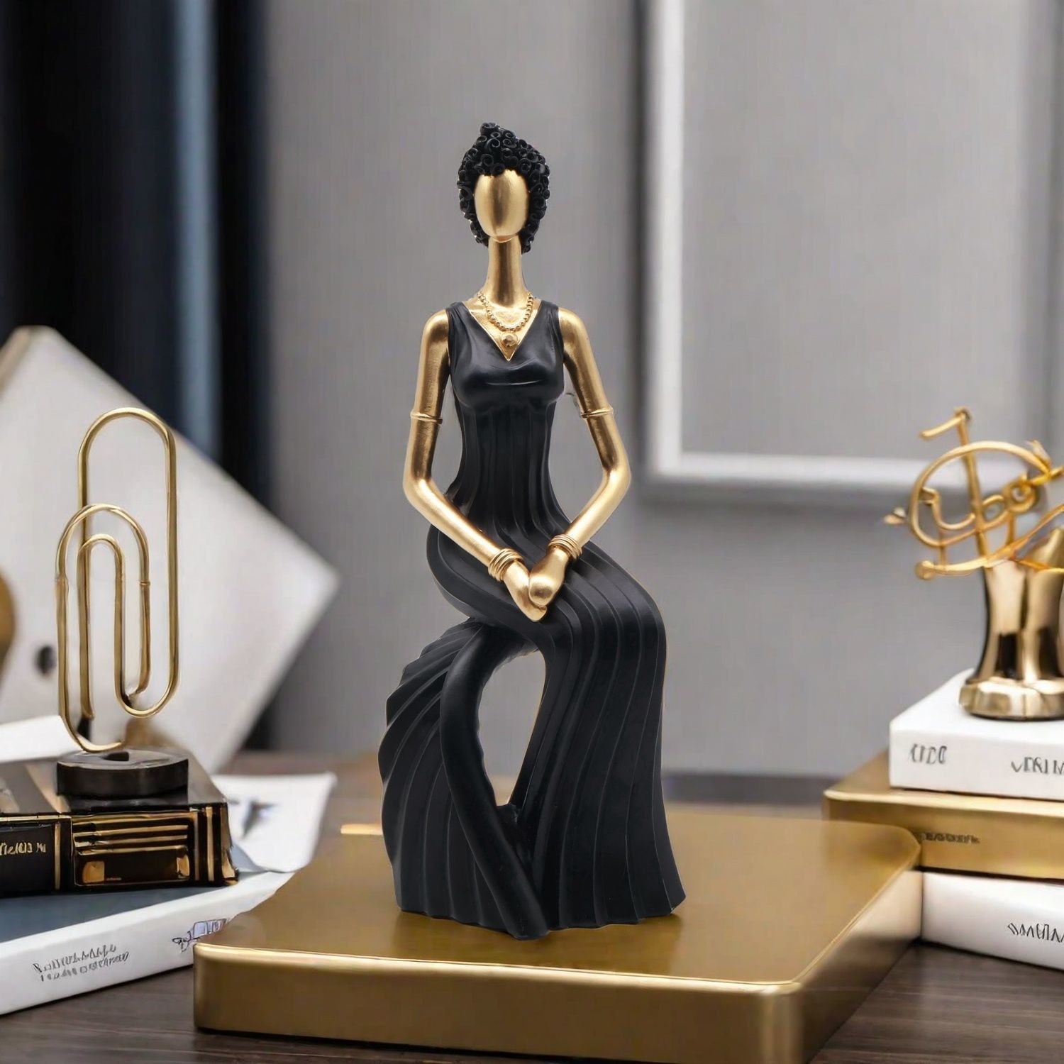 装飾樹脂彫刻 北欧風装飾彫刻 リビングルーム用置物 ホームア - Resin Art Gift For Wedding のレビューと価格