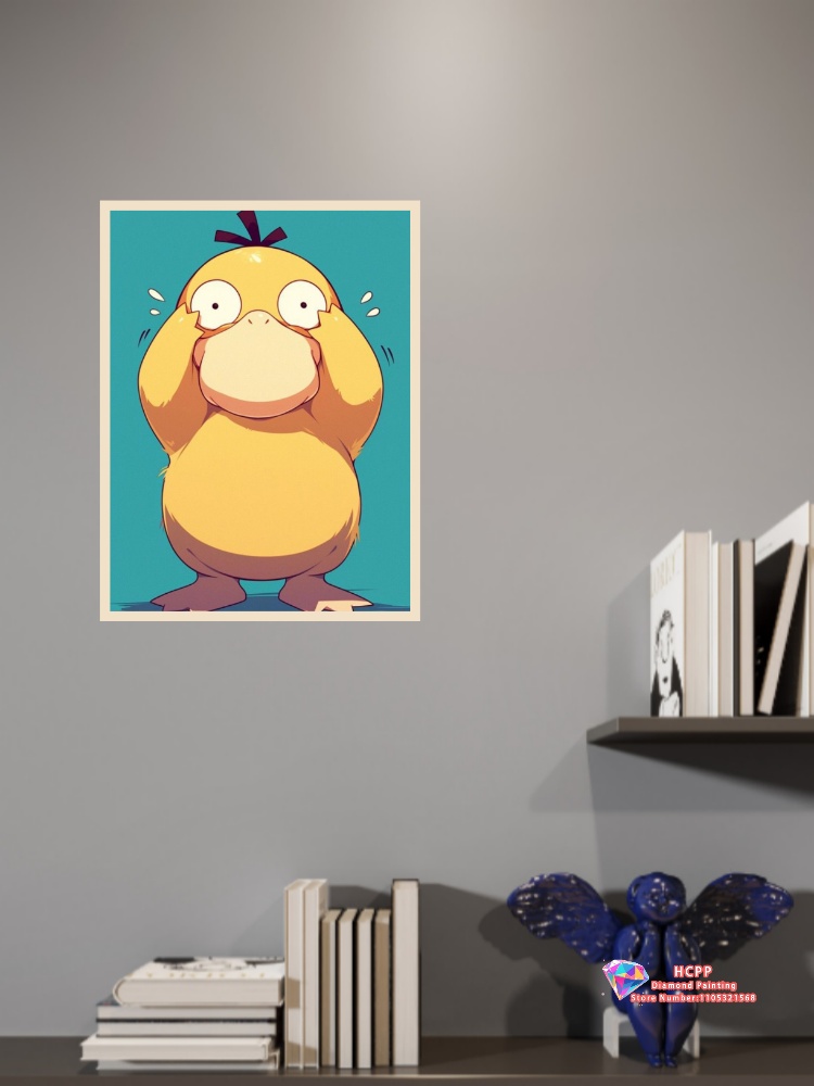 1pc フレームレス Psyduck 漫画 5D ダイヤモン - Resin Art Sticker のレビューと価格