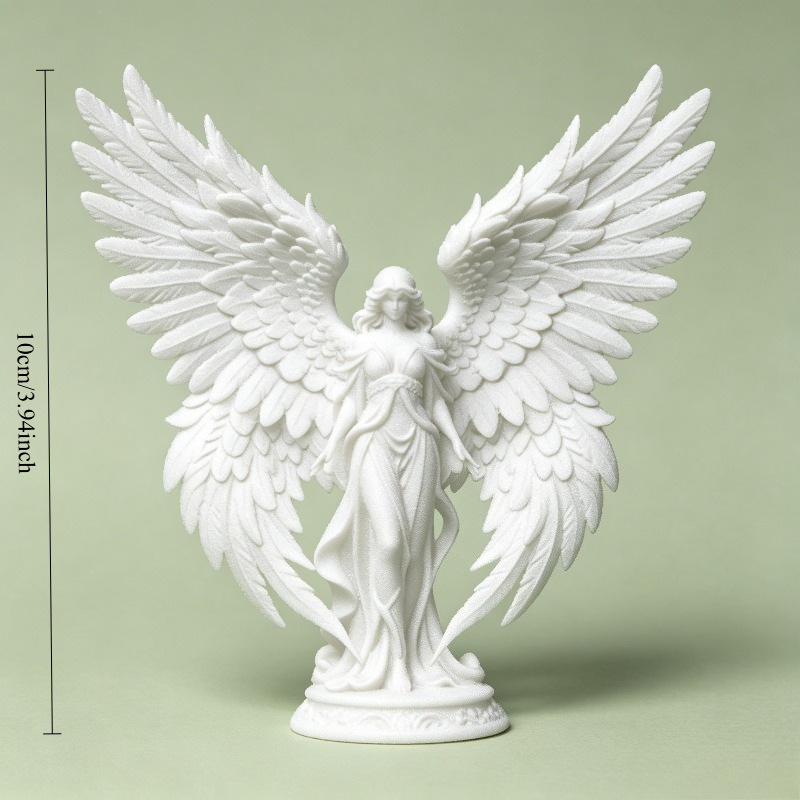 ライトラグジュアリー3Dプリントエンジェル女神ヒーリングオー - Resin Art Lamp のレビューと価格