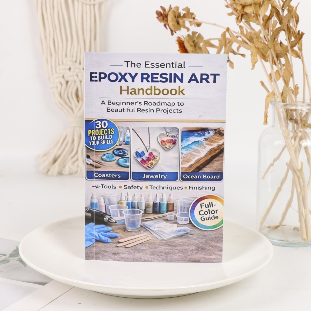 エポキシ樹脂アート初心者向け手工芸ブック |   クリスタル - Resin Art Learning のレビューと価格