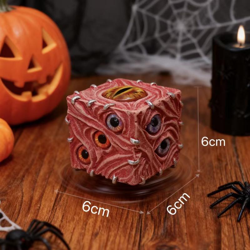 抽象的な目悪魔のサイコロ振り子トリックアーティファクトパーソ - Resin Art Decoration Items のレビューと価格