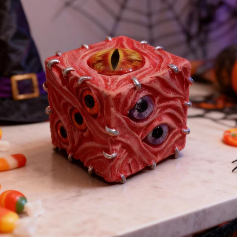 抽象的な目悪魔のサイコロ振り子トリックアーティファクトパーソ - Resin Art Decoration Items のレビューと価格